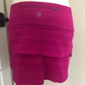 Athleta Swagger Skort Tiered Fuschia Sz XS